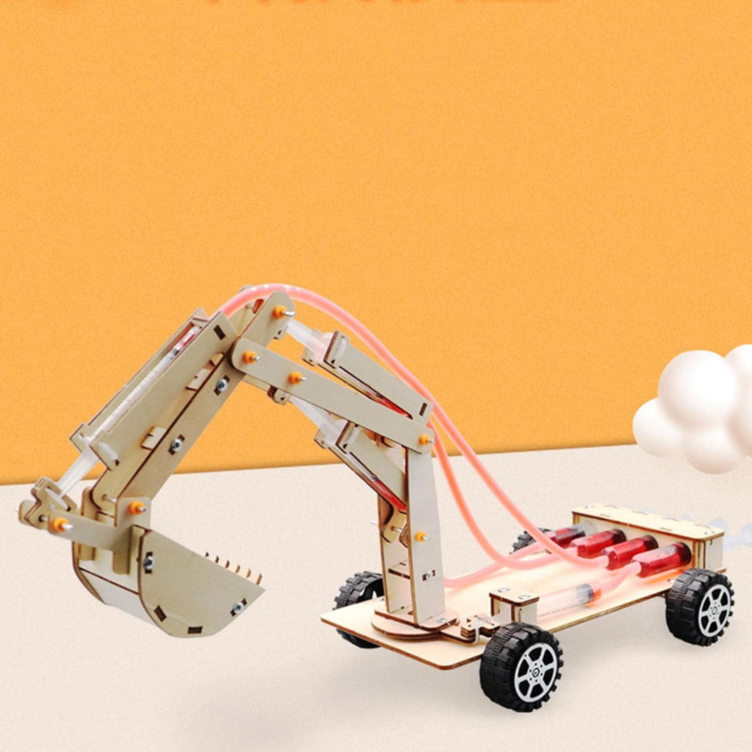 Hydraulikbagger Modell, STEM Spielzeug für, Wissenschaftliches Experiment aus Holz, Lernspielzeug, K