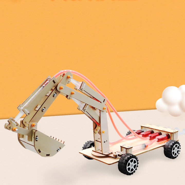 Hydraulikbagger Modell, STEM Spielzeug für, Wissenschaftliches Experiment aus Holz, Lernspielzeug, K