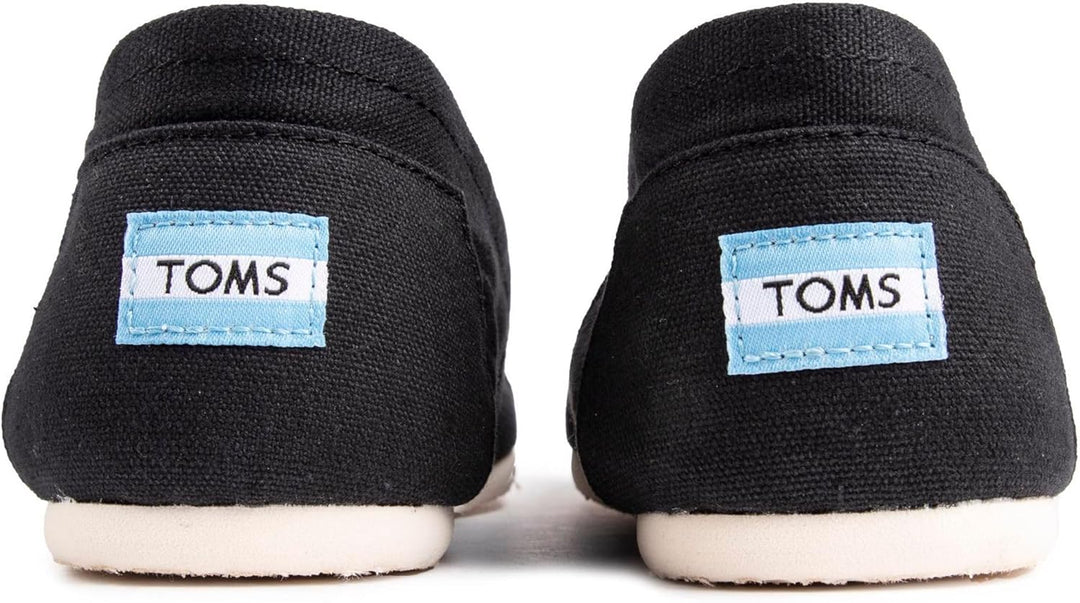 TOMS Herren Alpargata Core Flache Slipper 41 EU Schwarz Weiss, 41 EU Schwarz Weiß