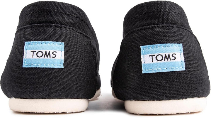 TOMS Herren Alpargata Core Flache Slipper 41 EU Schwarz Weiss, 41 EU Schwarz Weiß