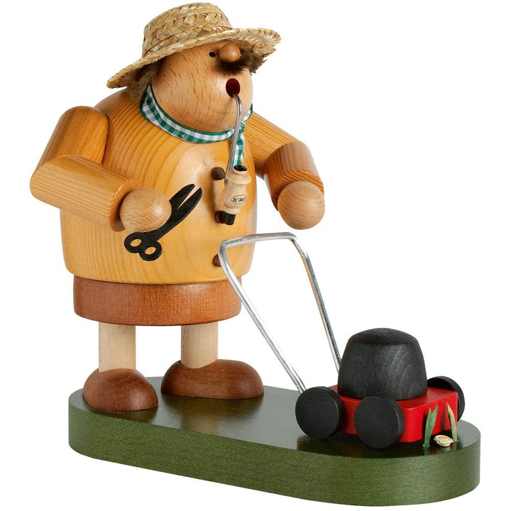 KWO Olbernhau 21582 Räuchermännchen Hobby-Gärtner, 18 cm
