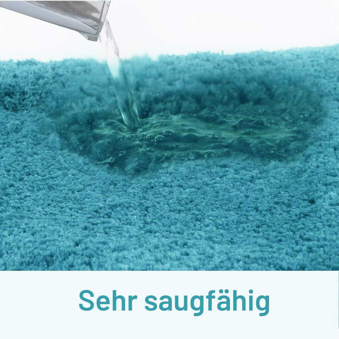 FCSDETAIL rutschfeste, Hochflor Badteppiche 70X120 cm, Maschinenwaschbare Badematte, Badvorleger mit
