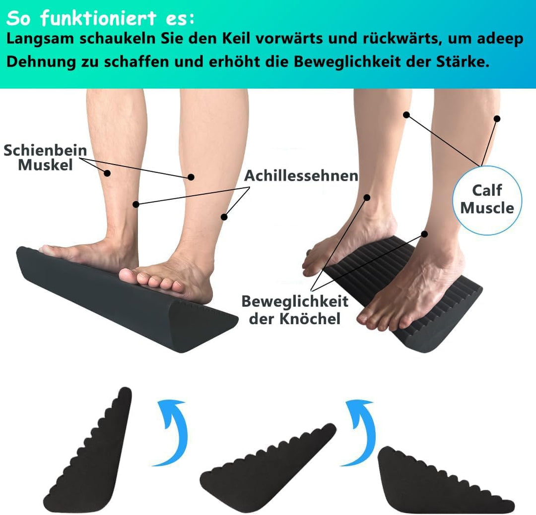 Slant Board for Calf Stretching Rutschfest Squat Wedge Balance Boards Fusswippe Wadenstrecker Schräg