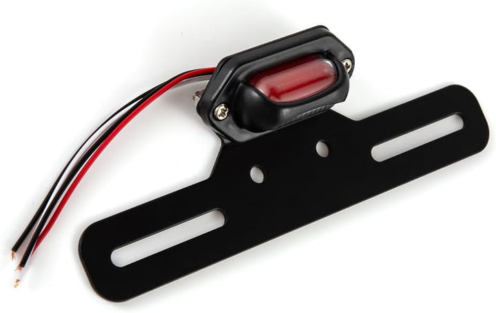 Motorrad Rücklicht LED mit Halterung Motorradrücklicht Bremslicht Kennzeichenbeleuchtung E-geprüft R