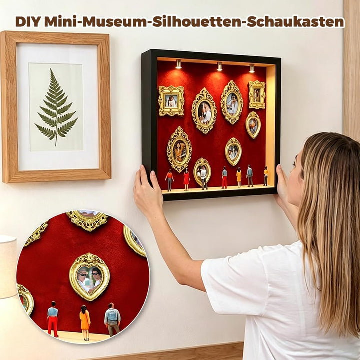 DIY Mini Museum Bilderrahmen, Mini Menschen Figuren Museum, Museum of Us, Bilderrahmen zum Befüllen