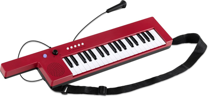McGrey KT-3712 Kinderkeyboard - 37 Tasten - Inklusive Tragegurt und Mikrofon - Betrieb über Akku und