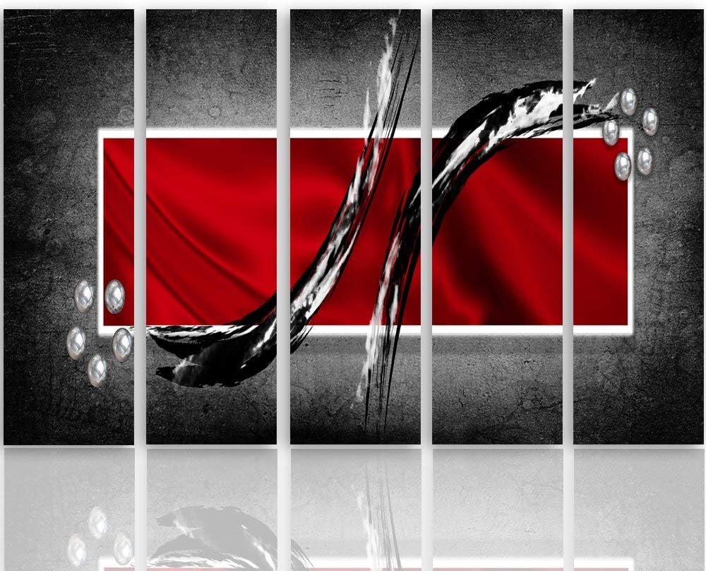 Feeby. Wandbild - 5 Teile - Deko Bilder, gedrucktes Bild, Deco Panel, Foto, Kunstdrucke, 5-Teilig, T