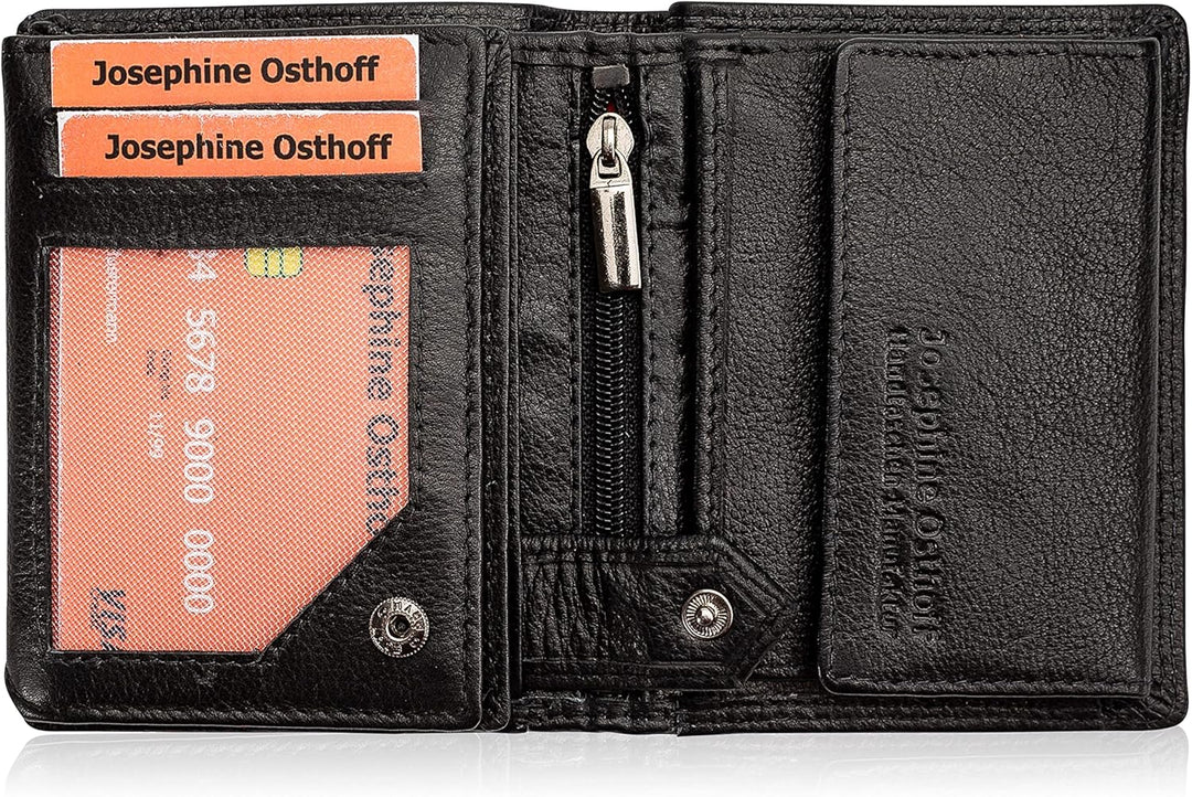 Josephine Osthoff Geldbörse Herren Portemonnaie Kreditkartenetui klein KleinGeldbörse Damen Slim Mün