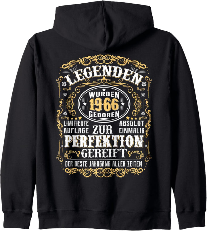 1966 Legenden Wurden 1966 Geboren Geburtstag Jahrgang 1966 Kapuzenjacke