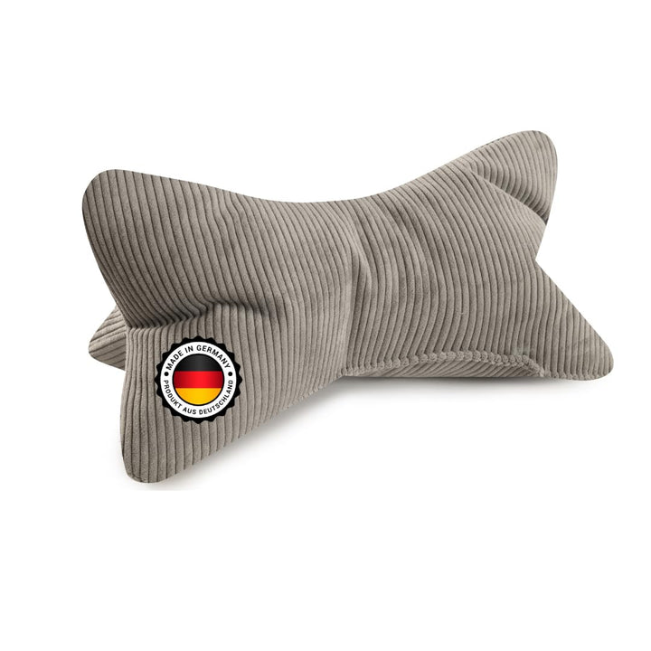 Leseknochen Selma Cord Look ergonomische Form für Nacken- oder Lendenstütze Flexible Stütze für Büch