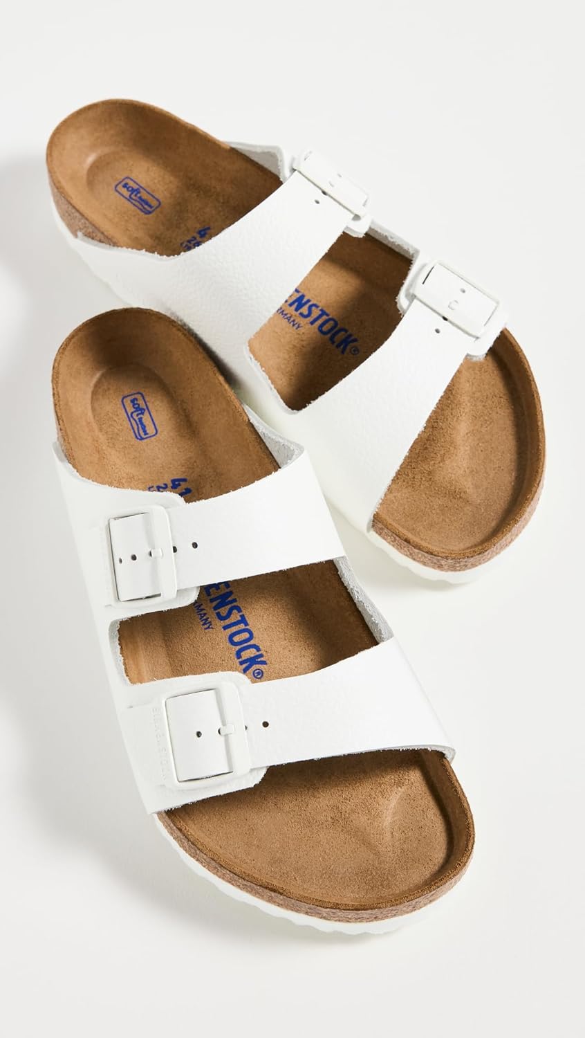 BIRKENSTOCK Arizona BF Damen Pantolette 24 EU Weiss, 24 EU Weiß
