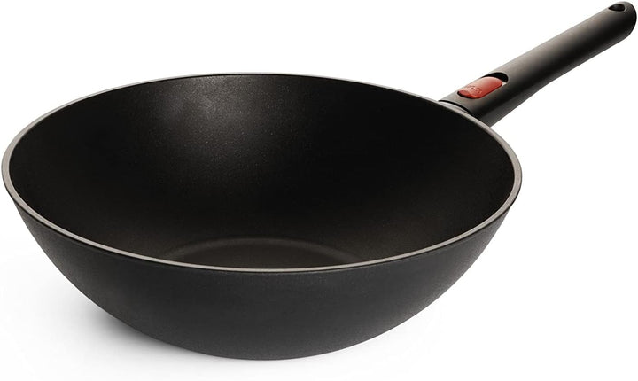 Woll Eco Lite Wok- und Rührpfanne - Induktiv -, Ø 30 cm, 9 cm hoch, mit abnehmbarem Stiel - Geeignet