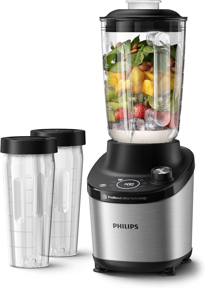 Philips Standmixer 7000 Series - 1500 Watt, 2 Liter, ProBlend Ultra Technologie, Schnellauswahlprogr