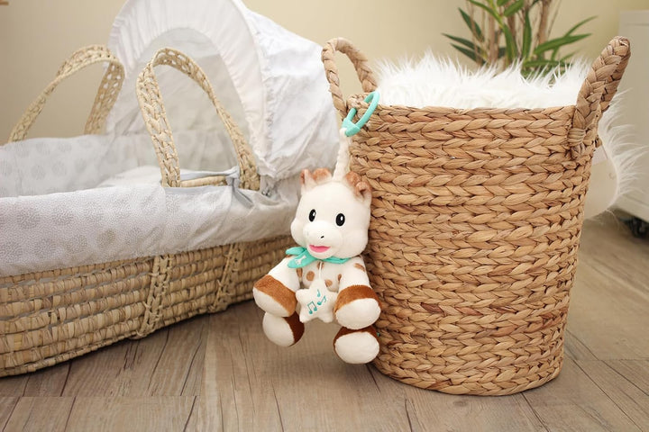 Sophie la Girafe – Musikalisches Stofftier mit Spieluhr 20 cm, 010338, Mehrfarbig
