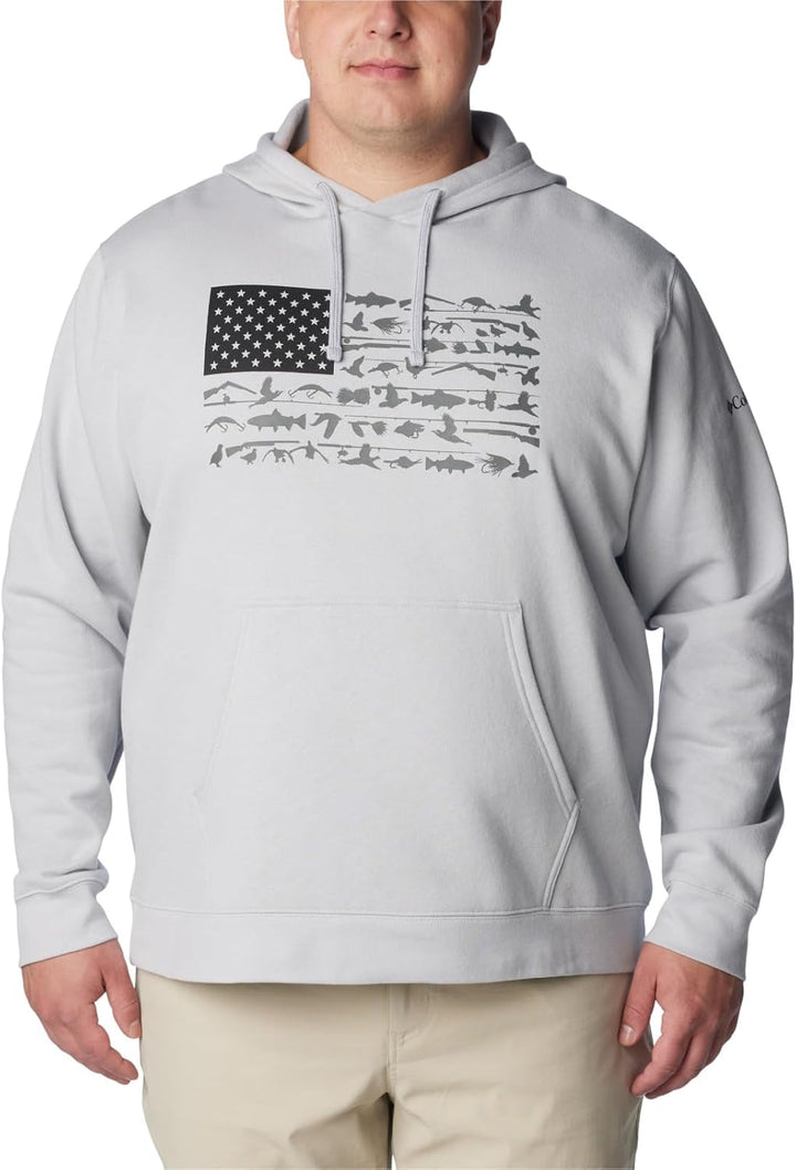 Columbia Herren PHG Game Flag Ii Hoodie Sweatshirt (1er Pack) L Cool Grey, Black Cast N Blast, L Coo