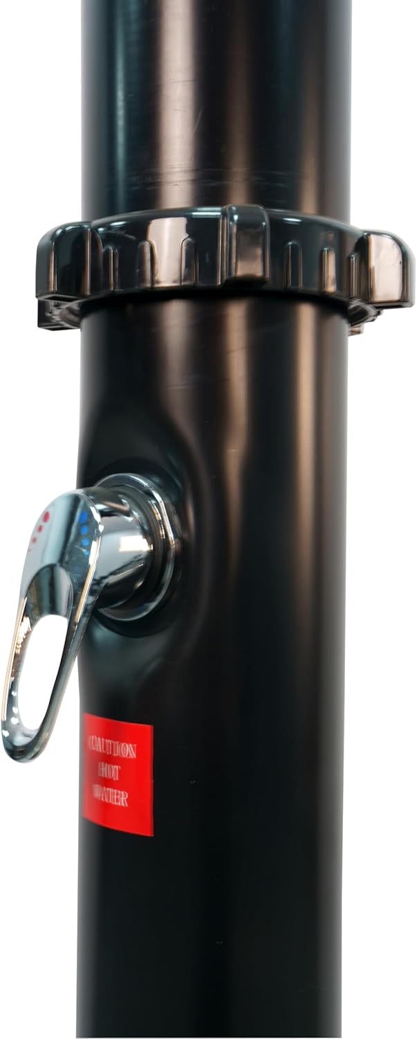 VALAZ Solardusche für den Aussenbereich, 18 Liter, einfache Installation mit Schlauch, Aussendusche,