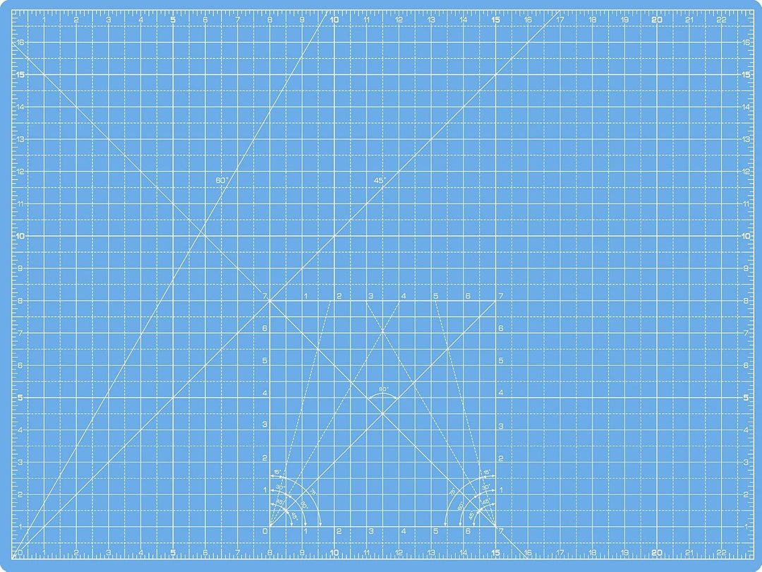 La Canilla Schneidematte A2 Selbstheilend (60x45 cm - 24x18") Cutting Mat Schneideunterlage für Bast