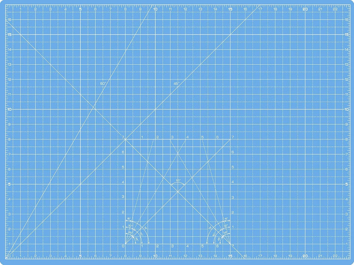 La Canilla Schneidematte A2 Selbstheilend (60x45 cm - 24x18") Cutting Mat Schneideunterlage für Bast
