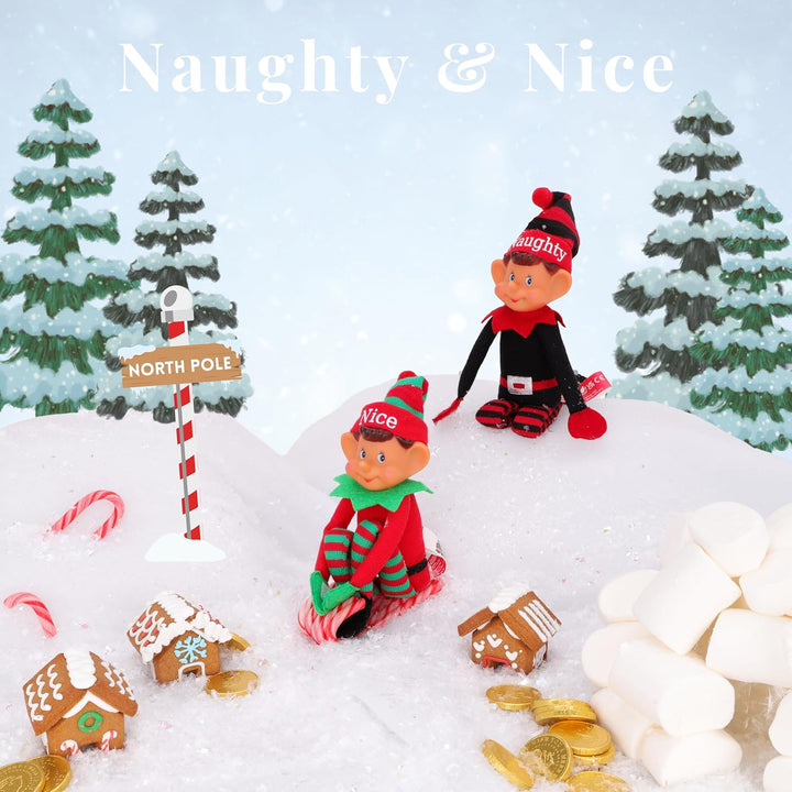 Toyland® Elves Behavin Badly – 2er-Set – 30,5 cm grosse Elfen-Weibchen und Elfen-Stofftiere mit Lang