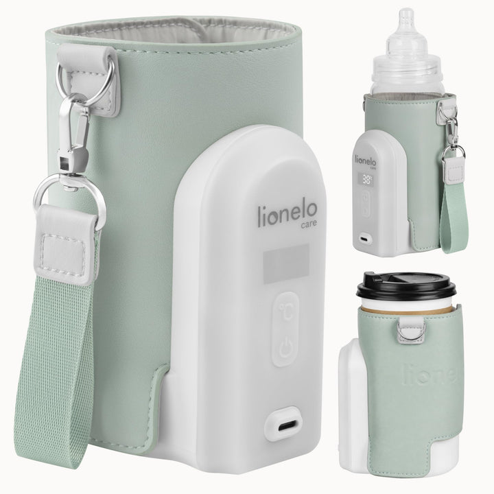 LIONELO Thermup Go Evo Tragbarer Babyflaschenwärmer, hält Flüssigkeiten warm, 5 Betriebstemperaturen