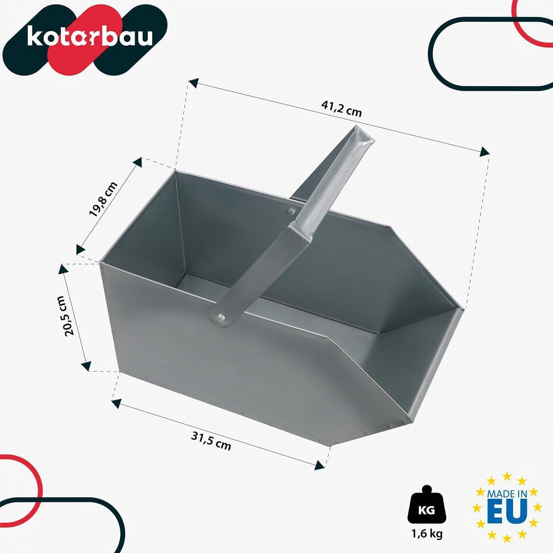 KOTARBAU Aschekasten Kohlenkasten Briketts Holz Koks Aschebehälter Kamingrill Zubehör Ascheschale Ko