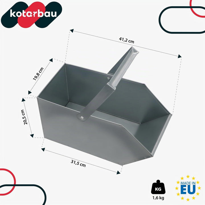 KOTARBAU Aschekasten Kohlenkasten Briketts Holz Koks Aschebehälter Kamingrill Zubehör Ascheschale Ko