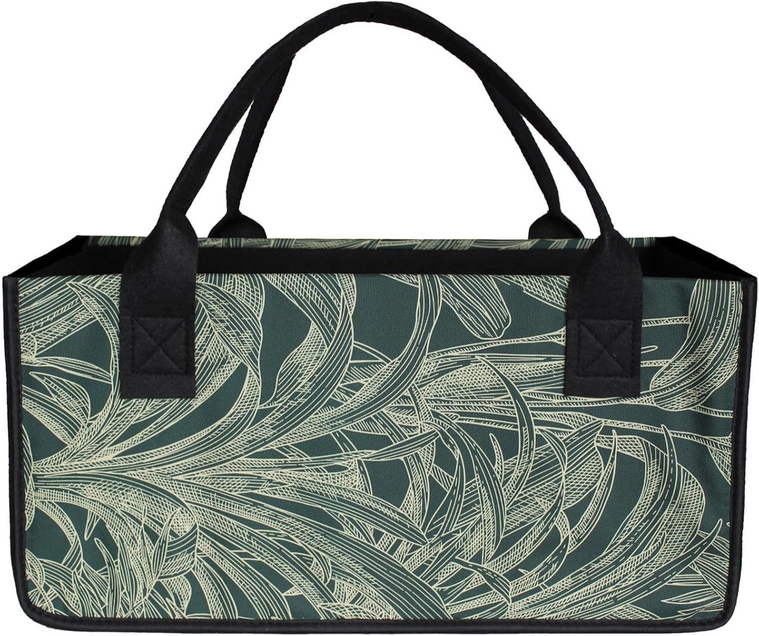 2 Stück Filztaschen Einkaufstasche Kaminholztasche Kaminholzkorb Filz Zeitungsständer Zeitungskorb (