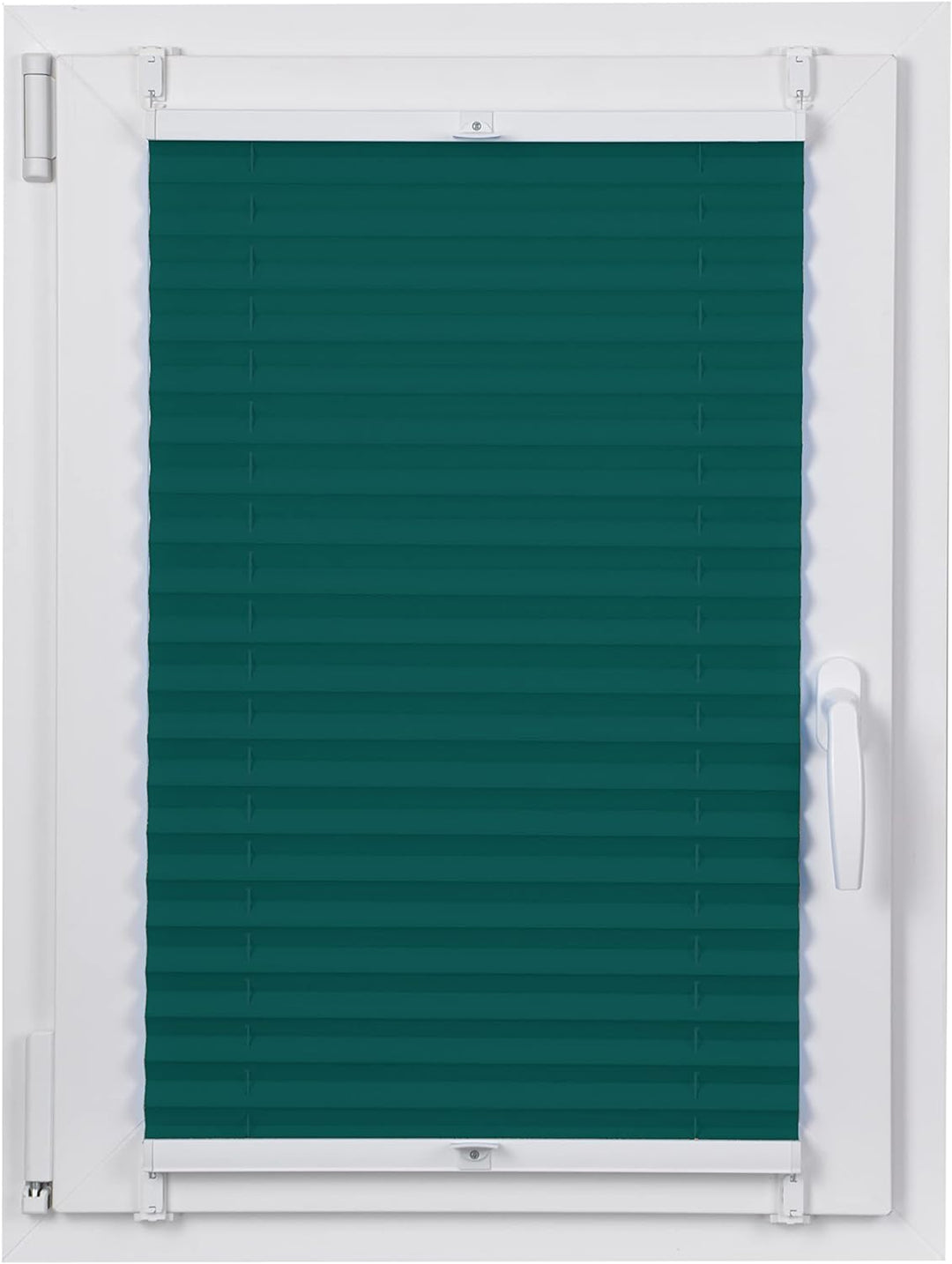 DECOOR Plissee ohne Bohren 60cm x 120cm Faltrollo Rollo für Fenster und Tür Nicht-invasive Fensterja