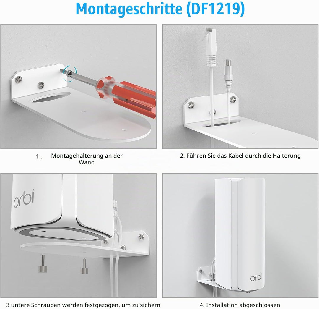 HOLACA Wandhalterung Kompatibel mit Orbi WiFi 7 Mesh-Netzwerksystem 770/870/970 Serie, Metallhalteru