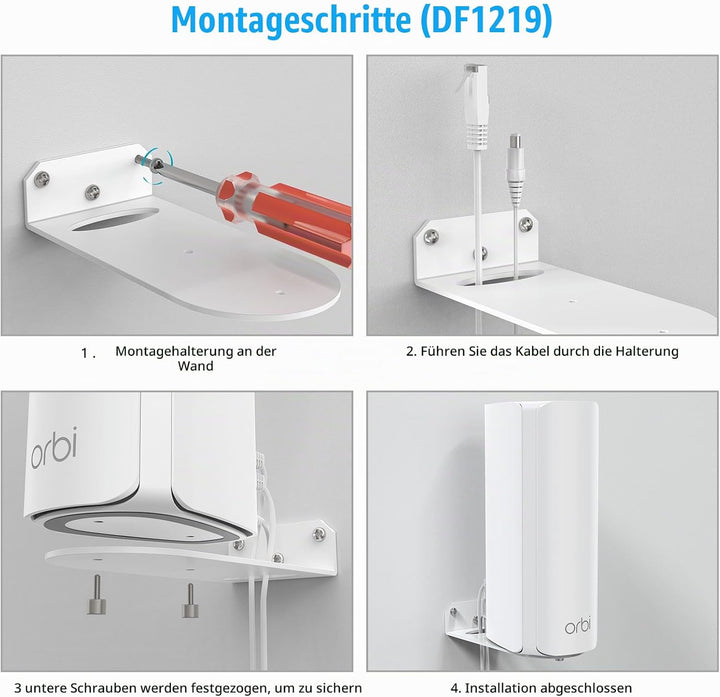 HOLACA Wandhalterung Kompatibel mit Orbi WiFi 7 Mesh-Netzwerksystem 770/870/970 Serie, Metallhalteru