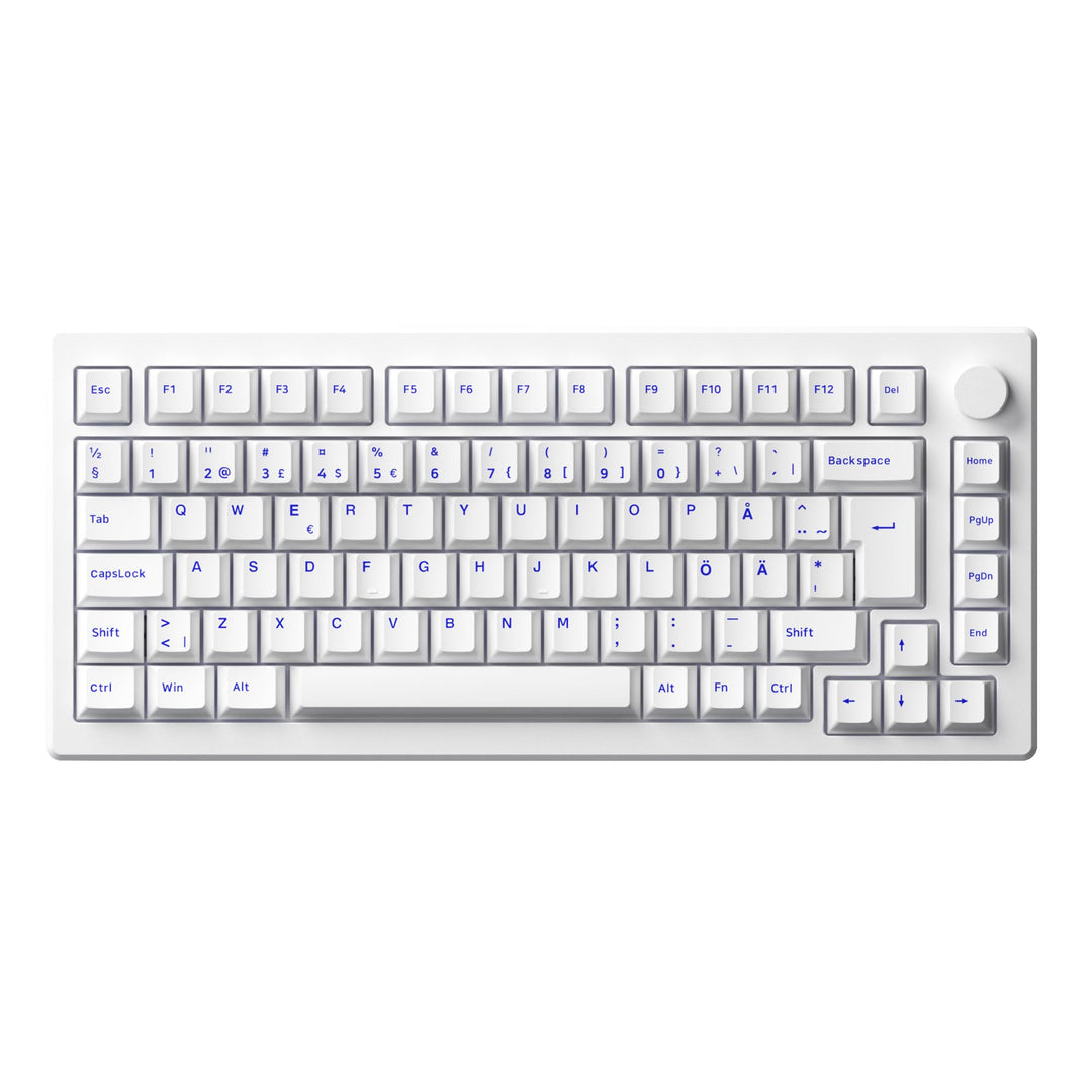 Akko MOD007 PC Gasket Mechanische Tastatur, ISO DE/Nordic Layout, 75% Gaming Keyboard mit Superelast