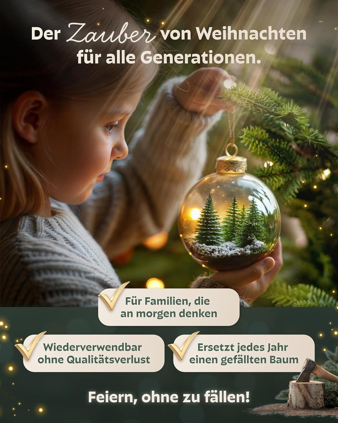 Håvn ® Premium Künstlicher Weihnachtsbaum 180cm | Naturgetreue Optik, Extra Dichte Zweige, Inklusive