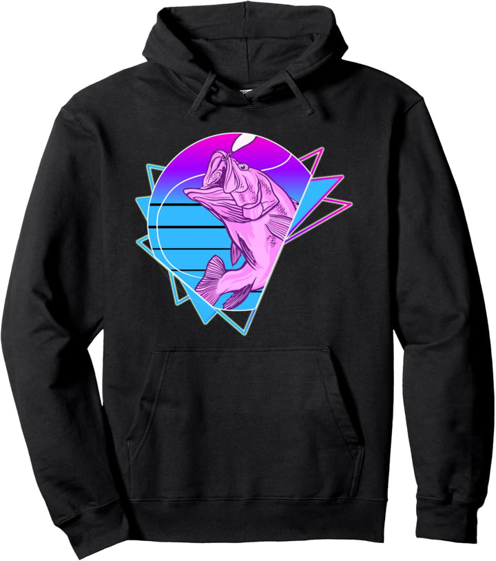 Angeln Retro 90er Jahre Vaporwave Ästhetik für 1990er Jahre Nostalgie Pullover Hoodie