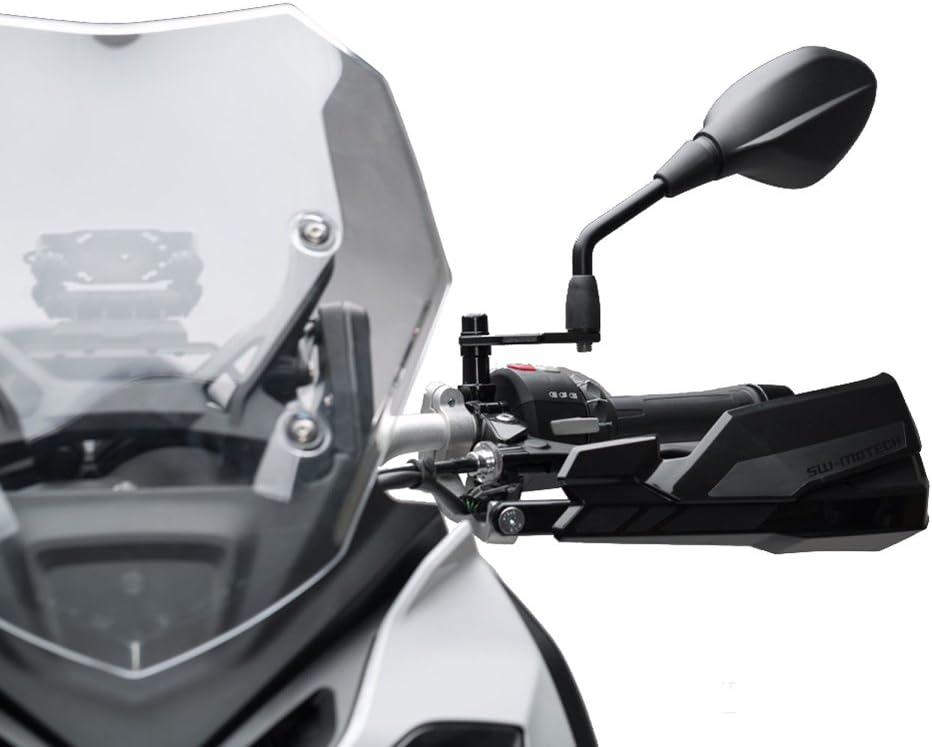 SW-Motech Spiegelverlängerung für BMW - Schwarz. Für Spiegelgewinde. Max. Verlegung: 66mm.