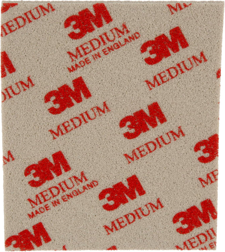 3M Softback Schleifschwamm, 02606, 115 mm x 140 mm, Medium, 20 Schwämme pro Packung 4 Mittel, 4 Mitt
