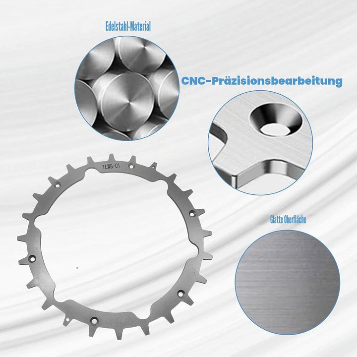 CDIYTOOL Edelstahl Rasenmäher Spikes für Garden.a Sileno City Rasenmäherroboter, 212 mm Rasenmäher M