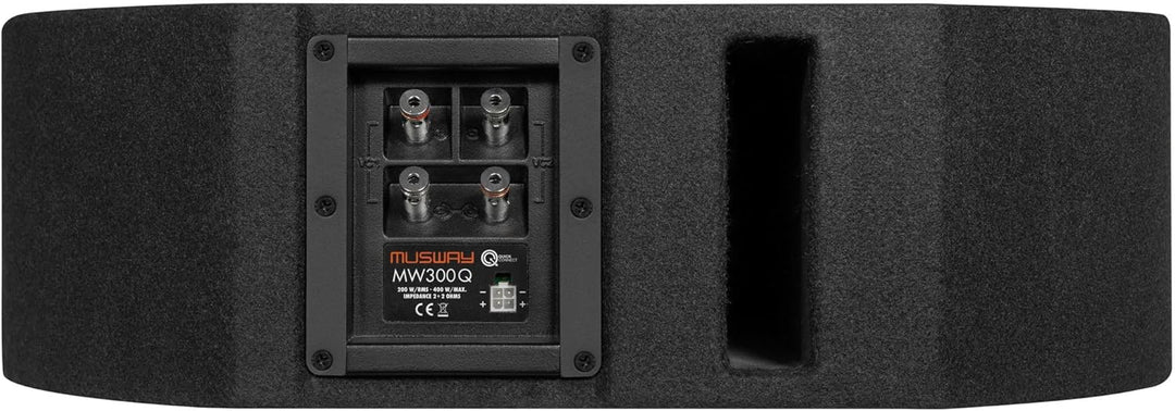Musway MW300Q - Bassreflex Subwoofer für die Reserveradmulde mit 15 x 23 cm (6 x 9') Subwoofer