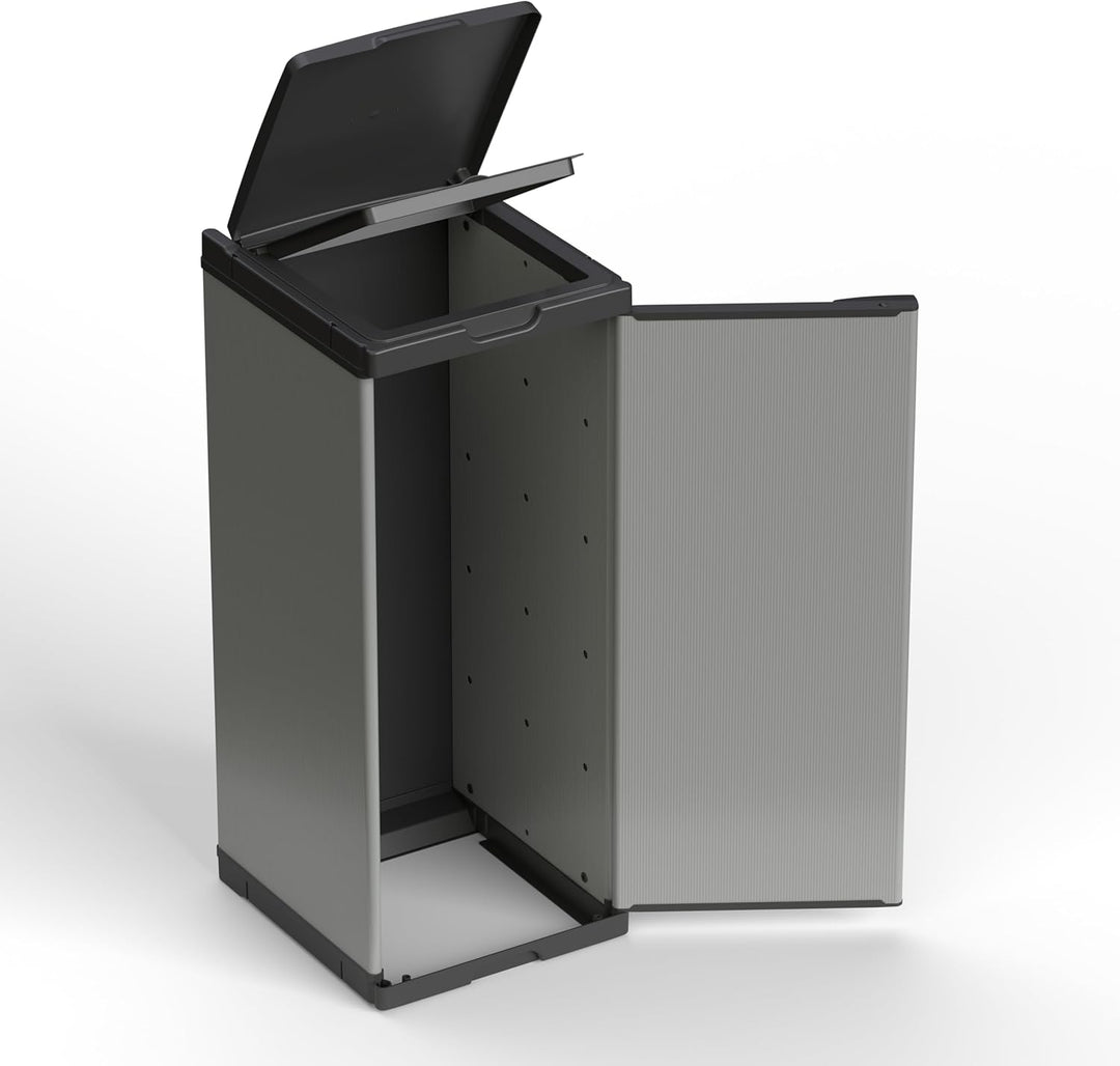 Adventa: Schrank für Mülltrennung aus Kunststoff, einfach zu montieren, modulares System, geeignet f