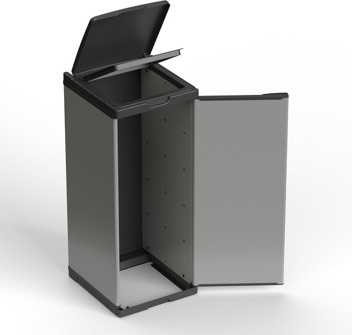 Adventa: Schrank für Mülltrennung aus Kunststoff, einfach zu montieren, modulares System, geeignet f