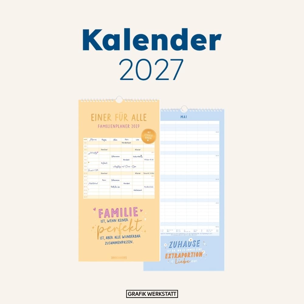 Familienplaner 2027 Einer für alle: Familienplaner, Einer für Alle