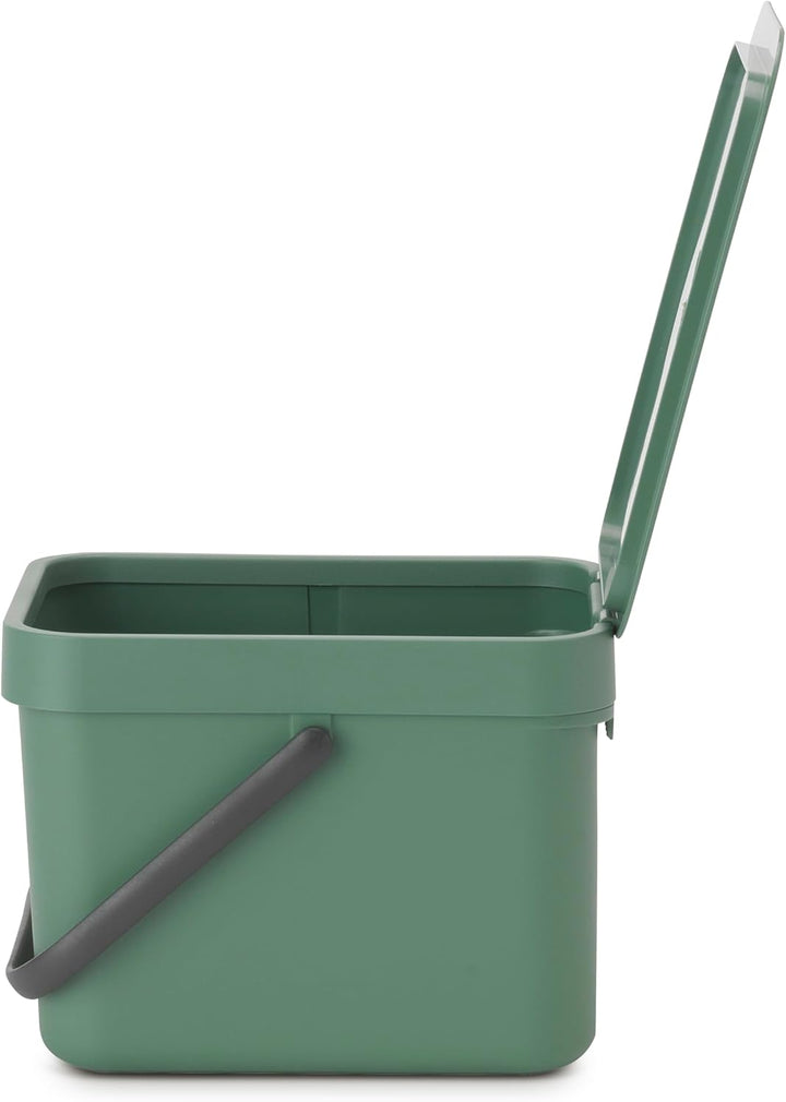 Brabantia Bioeimer, Tannengrün, 6 Liter Fir Green 6 Liter Mülleimer, Fir Green 6 Liter Mülleimer