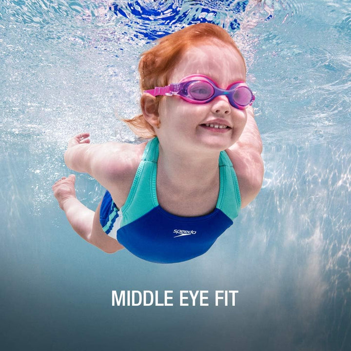 Speedo Skoogles Kinder-Schwimmbrille, kein Auslaufen, beschlagfrei, einfach einzustellen und bequem