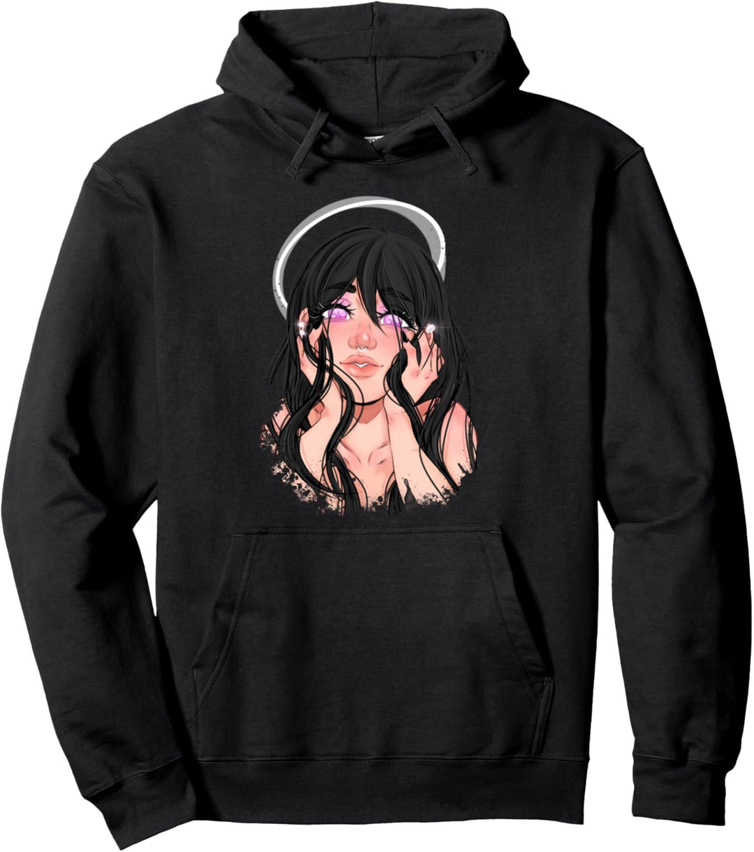 Ästhetischer Anime Girl Otaku Fan Pullover Hoodie