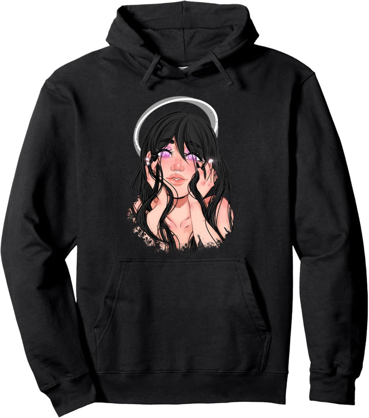 Ästhetischer Anime Girl Otaku Fan Pullover Hoodie
