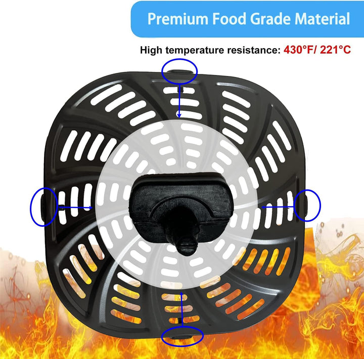 Luftfritteuse Gummifüsse für Gourmia Air Fryers, 4 Stück verbesserte Luftfritteuse Silikon-Gummi-Sto