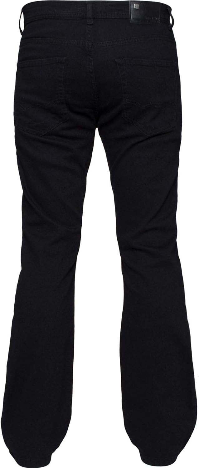 Enzo Herren Bootcut Jeans 30W / 32L Schwarz, 30W / 32L Schwarz