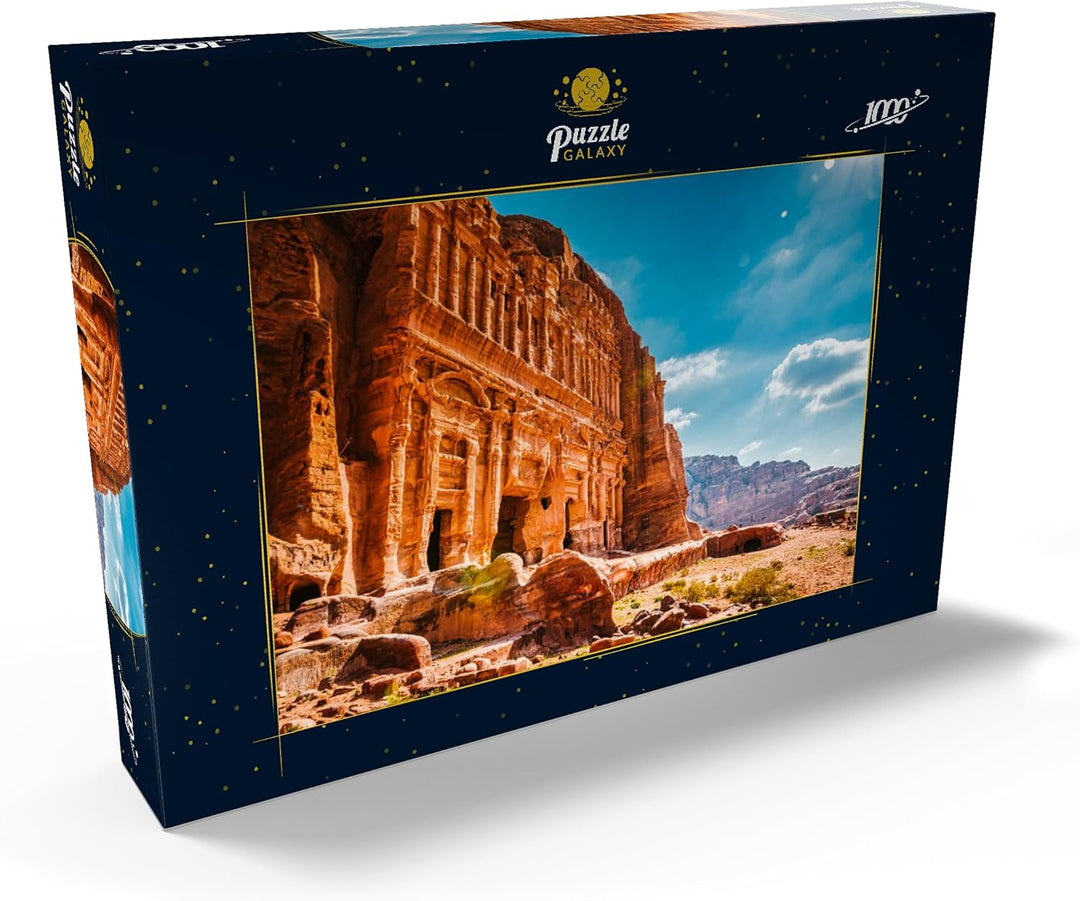 Schönheit der Felsen und alte Architektur in Petra, Jordanien - Premium 1000 Teile Puzzle - MyPuzzle