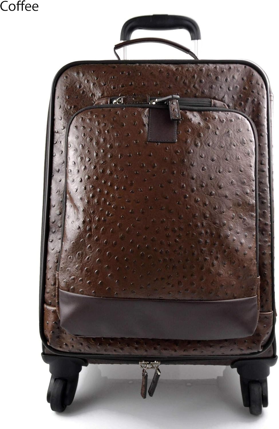 Leder reisekoffer troller kaffee leder reisetasche manner damen mit griff leder tasche reise tasche