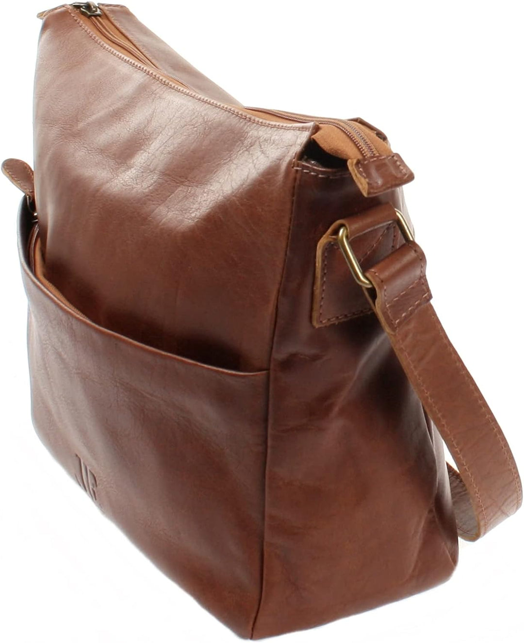 LECONI Umhängetasche Leder Schultertasche Damentasche natur weiche Ledertasche Handtasche für Damen