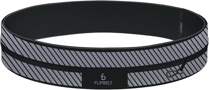 FlipBelt - USA Original Patent, USA Design, USA Versand, USA Garantie XS Reflektierendes Schwarz, XS
